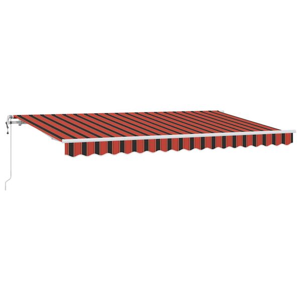 vidaXL Auvent Rétractable Orange 350 x 200 cm tissu