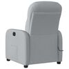 vidaXL Fauteuil de massage inclinable &eacute;lectrique gris clair tissu