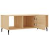 vidaXL Table basse ch&ecirc;ne sonoma 102x50x40 cm bois d'ing&eacute;nierie