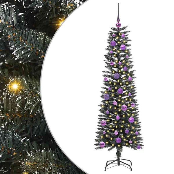 vidaXL Sapin de No&euml;l artificiel Vert 150 cm PVC, plastique et acier