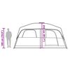 vidaXL Tente de cabine familiale 8 personnes vert imperméable