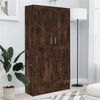 vidaXL Biblioth&egrave;que Ch&ecirc;ne fum&eacute; 82,5x30,5x150 cm Bois d'ing&eacute;nierie