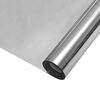 vidaXL Film solaire r&eacute;fl&eacute;chissant statique Argent&eacute; 45 x 500 cm PVC