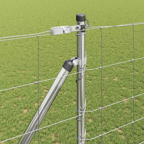 vidaXL Poteau de cl&ocirc;ture. Galvanis&eacute; 25 x 1,6 m Acier