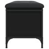vidaXL Banc de rangement noir 102x42x45 cm bois d'ing&eacute;nierie