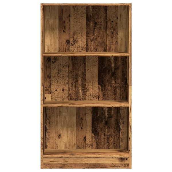vidaXL Bibliothèque vieux bois 60x24x109 cm bois d'ingénierie