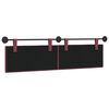 vidaXL T&ecirc;te de lit suspendue Ray&eacute; Bordeaux 170 x 55 x 5 cm tissu