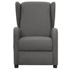 vidaXL Fauteuil de massage Gris clair Tissu