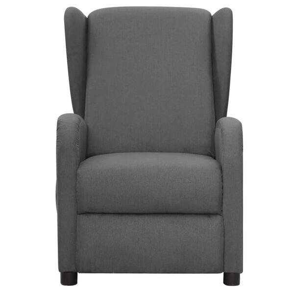 vidaXL Fauteuil de massage Gris clair Tissu