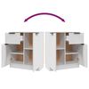 vidaXL Buffet Blanc 60x30x70 cm Bois d'ing&eacute;nierie