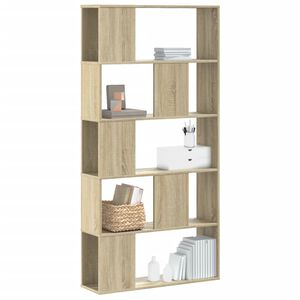 vidaXL Biblioth&egrave;que 5 niveaux ch&ecirc;ne sonoma bois d'ing&eacute;nierie
