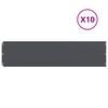vidaXL Bordures pelouse 10pcs anthracite 25x103cm acier lamin&eacute; &agrave; froid