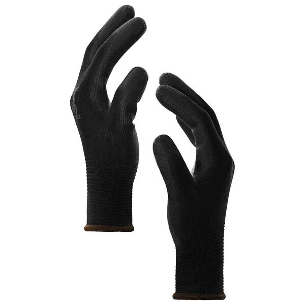 vidaXL Gants de Travail 12 pcs Noir 8 / m Polyester