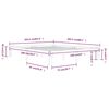 vidaXL Cadre de lit sans matelas blanc bois de pin massif 160x200 cm