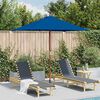 vidaXL Parasol de jardin avec m&acirc;t en bois bleu 150x200 cm