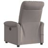 vidaXL Fauteuil de massage inclinable Taupe Tissu