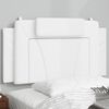vidaXL Coussin de t&ecirc;te de lit Viana blanc 100 cm similicuir