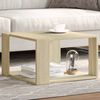 vidaXL Table basse chêne sonoma 51,5x51,5x30 cm bois d'ingénierie