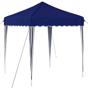vidaXL Tente de f&ecirc;te pop-up 195 x 195 x 245 cm Bleu Tissu Oxford