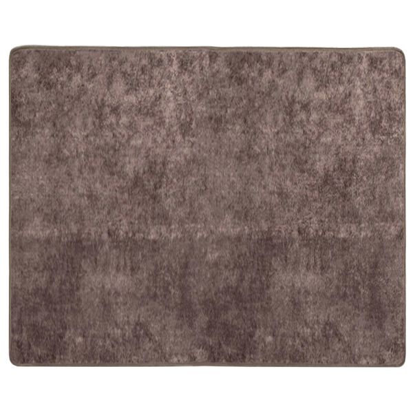 vidaXL Coureur de Tapis MARSA Gris 100 x 80 cm Polyester et PVC