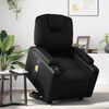 vidaXL Fauteuil inclinable de massage Noir Similicuir