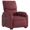 vidaXL Fauteuil inclinable de massage &eacute;lectrique rouge bordeaux
