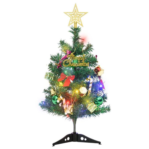 vidaXL Mini sapin de No&euml;l artificiel pr&eacute;-&eacute;clair&eacute; avec 20 LED vert 45cm