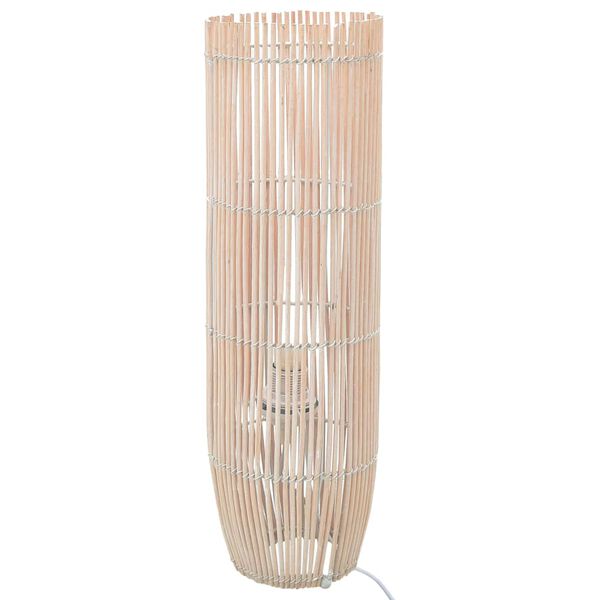 vidaXL Lampadaire sur pied Osier Blanc 52 cm E27