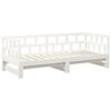vidaXL Lit coulissant sans matelas blanc 2x(90x190) cm