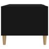 vidaXL Table basse noir 89,5x50x40 cm bois d'ing&eacute;nierie