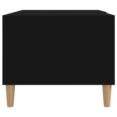 vidaXL Table basse Noir 89,5x50x40 cm Bois d'ingénierie