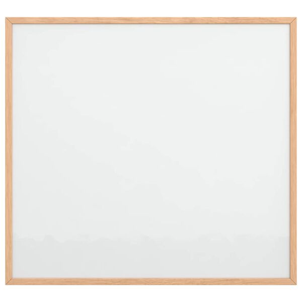 vidaXL Tableau blanc magn&eacute;tique avec cadre en pin massif 60 x 55 cm