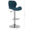 vidaXL Tabourets de bar lot de 2 bleu velours