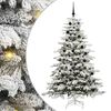 vidaXL Sapin de No&euml;l Artificiel &agrave; Branches Articul&eacute;es Blanc 210 cm