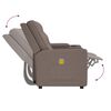 vidaXL Fauteuil de massage inclinable porte-gobelet 2 places taupe