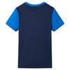 T-shirt pour enfants bleu et bleu marine 92