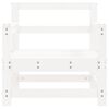 vidaXL Chaises de jardin lot de 2 blanc bois massif de pin