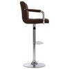 vidaXL Chaises de bar lot de 2 marron tissu