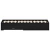 vidaXL Cadre de lit Chêne noir 135 x 190 cm Bois d'ingénierie
