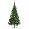 vidaXL Sapin de Noël avec 150 LED avec support Vert 150 cm PE