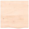 vidaXL Comptoir de salle de bain 60x60x(2-4) cm bois massif non trait&eacute;