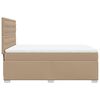 vidaXL Sommier à lattes de lit avec matelas Cappuccino 140x190 cm