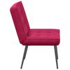vidaXL Chaise de relaxation rouge bordeaux 64x74x84 cm velours