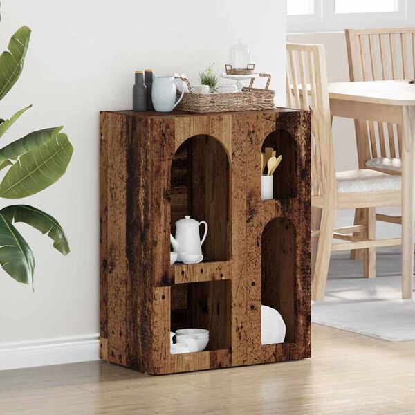 vidaXL Buffet Bois ancien 59 x 35 x 80,5 cm Bois d'ing&eacute;nierie