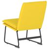 vidaXL Chaise longue Jaune clair 52x75x76 cm Tissu