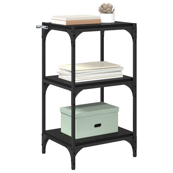 vidaXL Biblioth&egrave;que Ch&ecirc;ne noir 40 x 33 x 70,5 cm