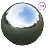 vidaXL Boule Miroir 8 pc &Oslash; 5 cm Argent&eacute; Acier Inoxydable 201