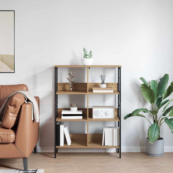 vidaXL &Eacute;tag&egrave;re Ch&ecirc;ne artisanal 82 x 32 x 112 cm Bois d'ing&eacute;nierie