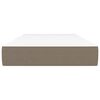 vidaXL Matelas à ressorts ensachés pour enfants taupe 80x160 cm tissu