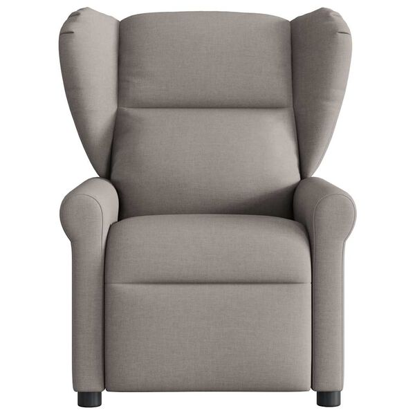 vidaXL Fauteuil inclinable Taupe Tissu